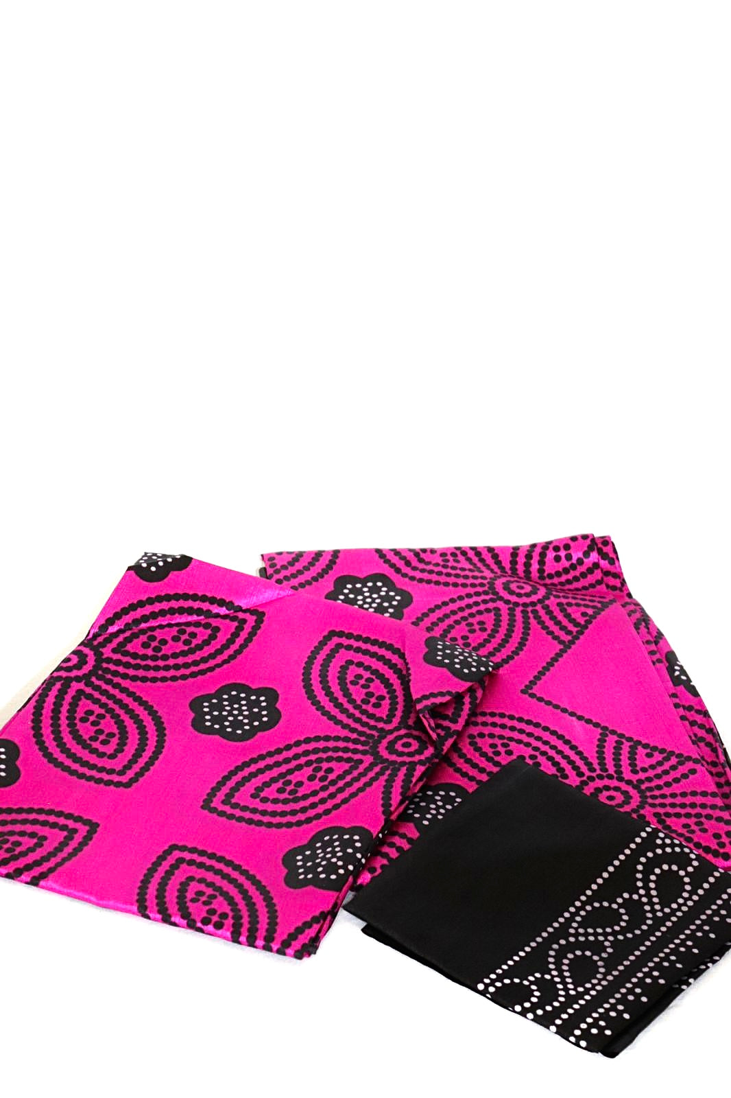 Pink & black shaash set
