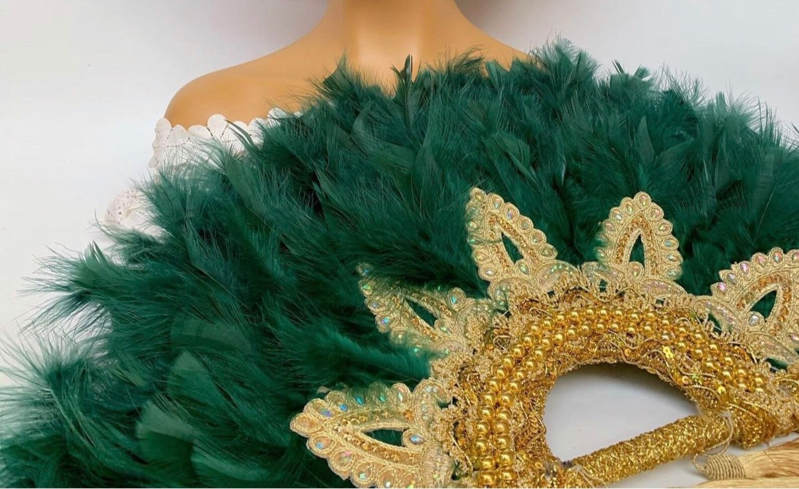Bridal fan green