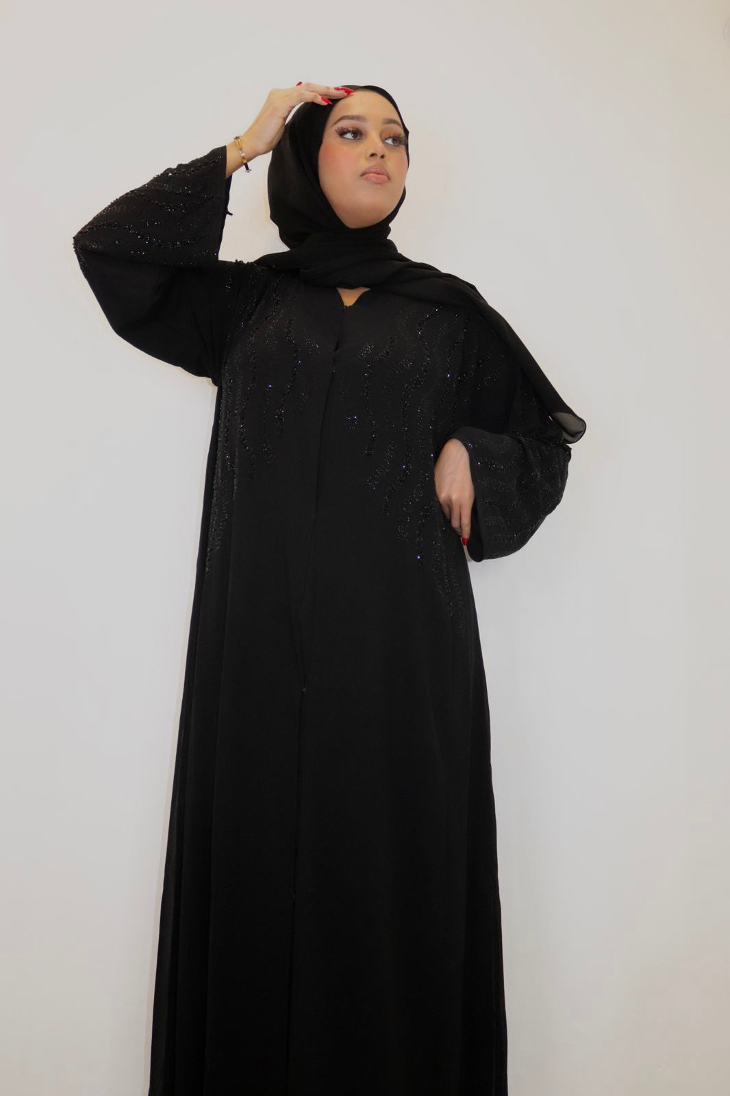 Black on Black Abaya