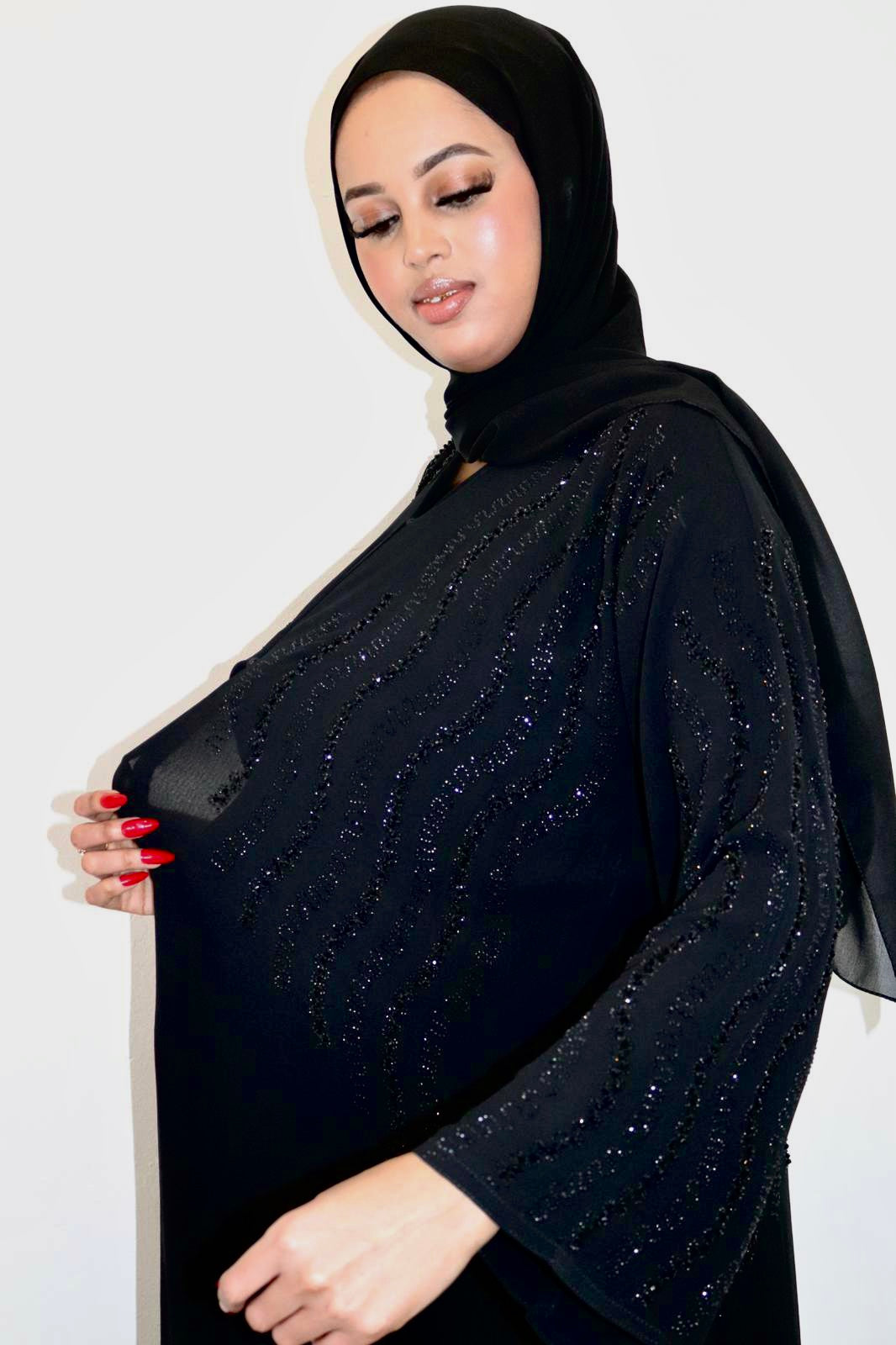 Black on Black Abaya