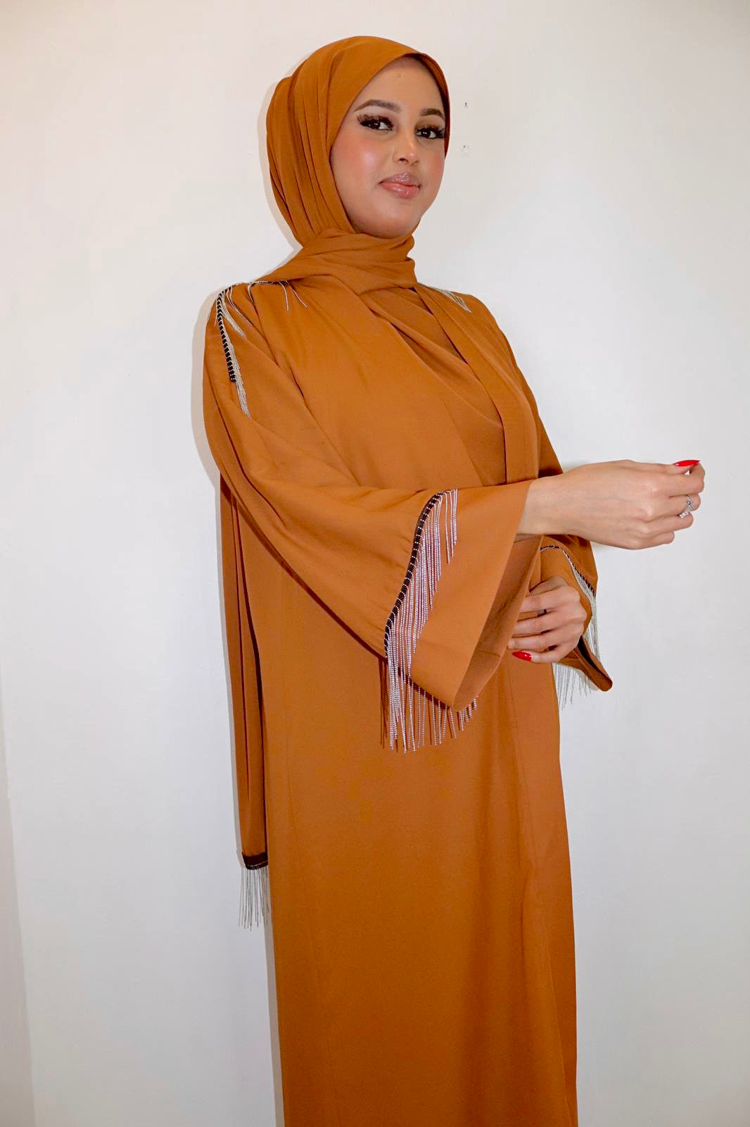 Orange abaya