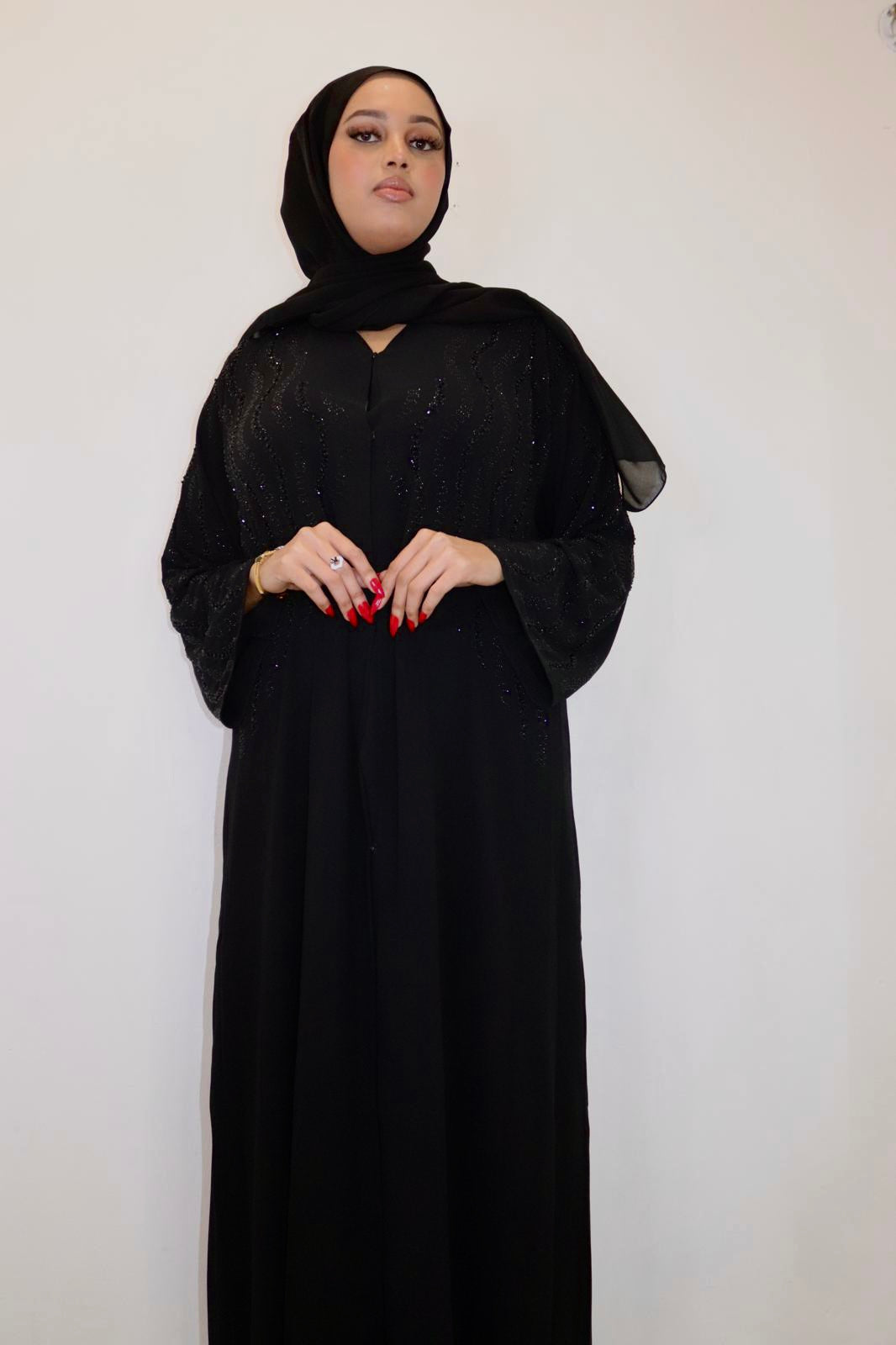 Black on Black Abaya