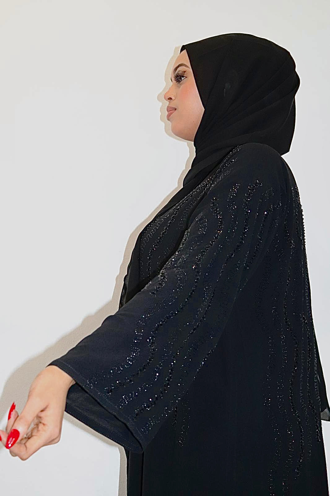 Black on Black Abaya