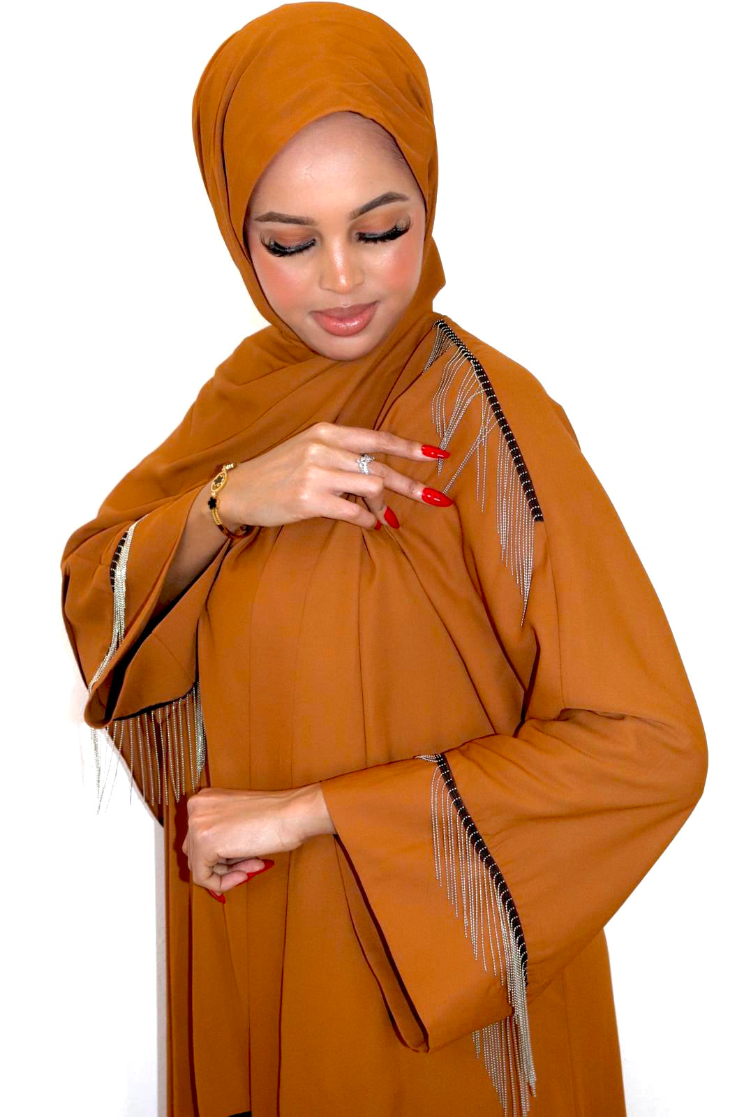 Orange abaya