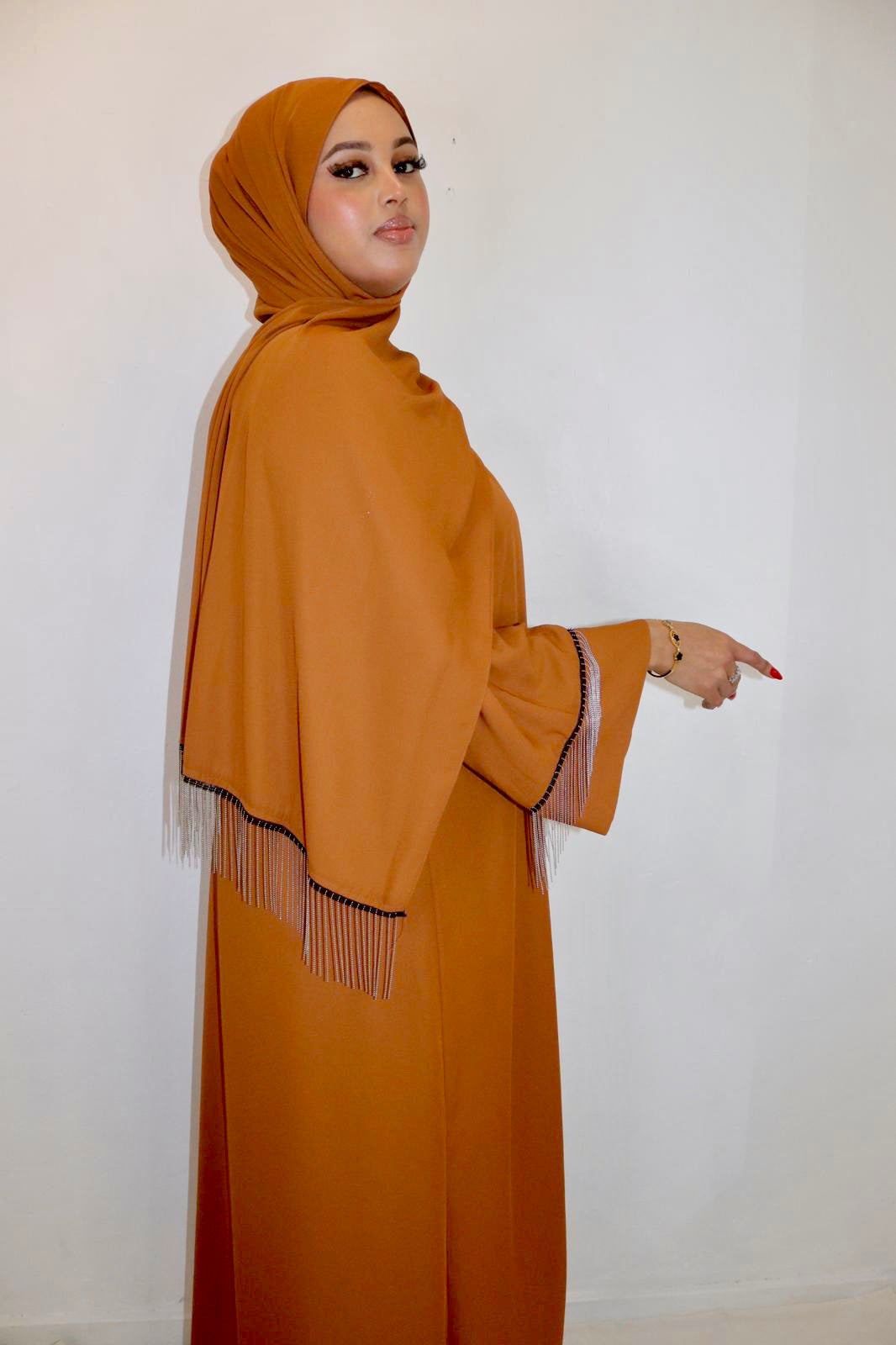 Orange abaya
