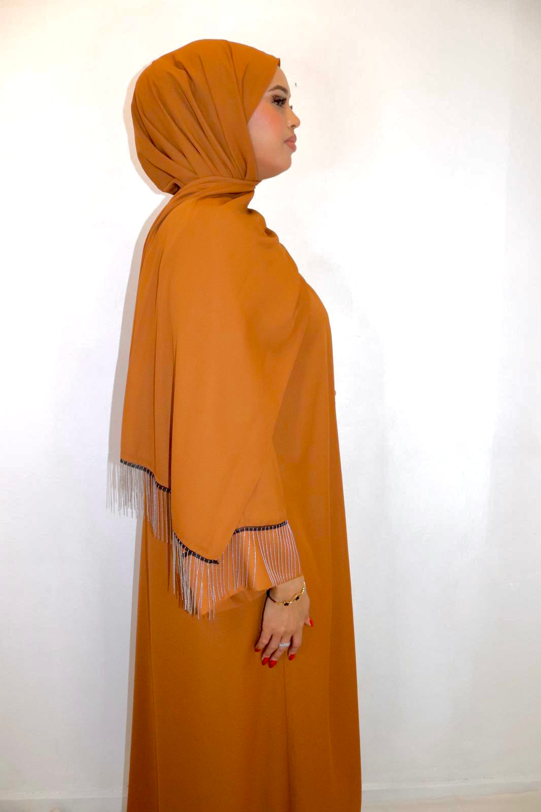 Orange abaya