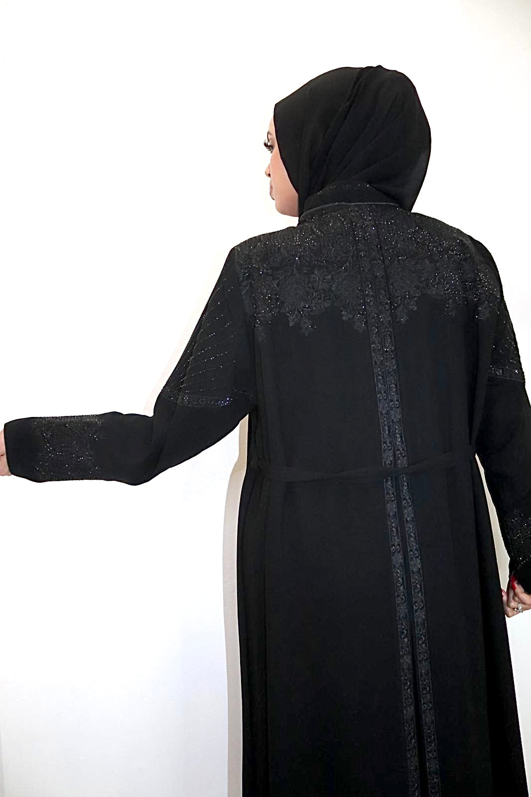 Black Cotton Abaya