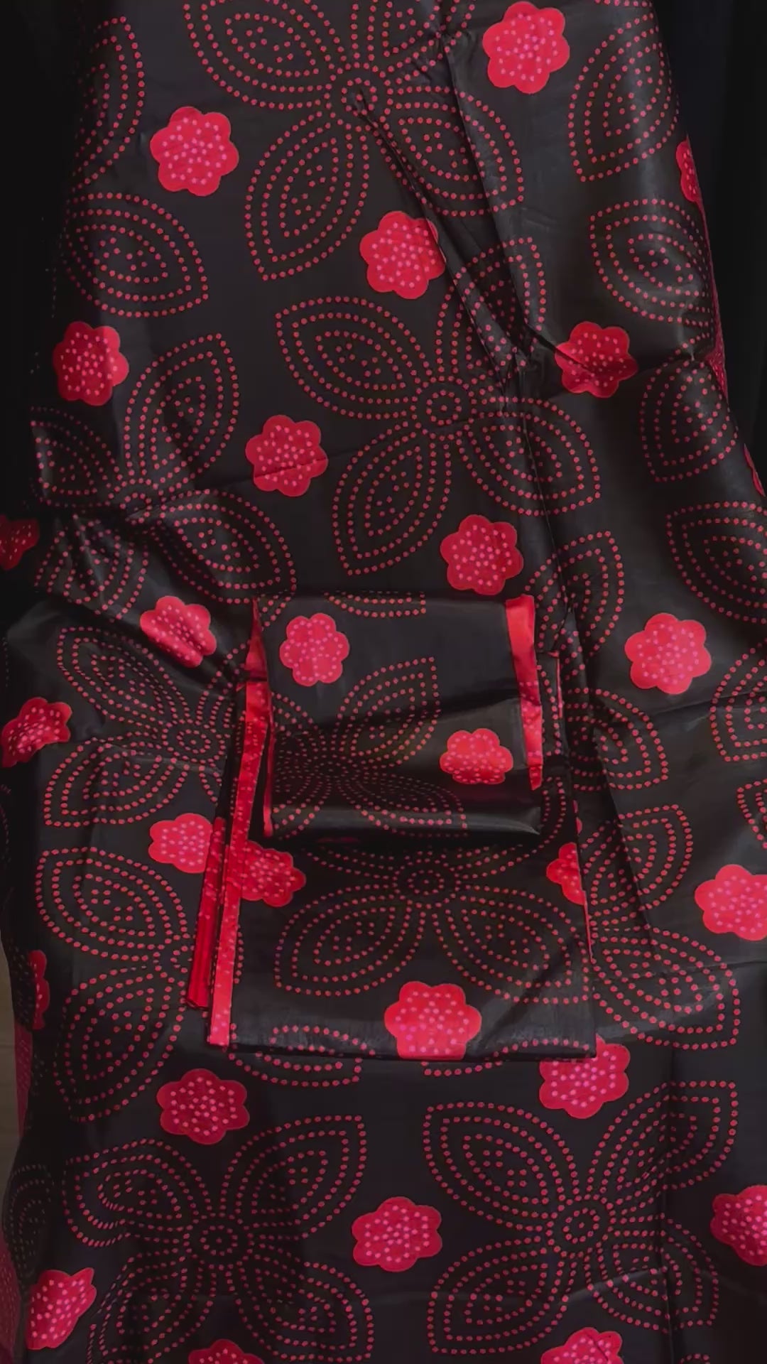 Red & black shaash set