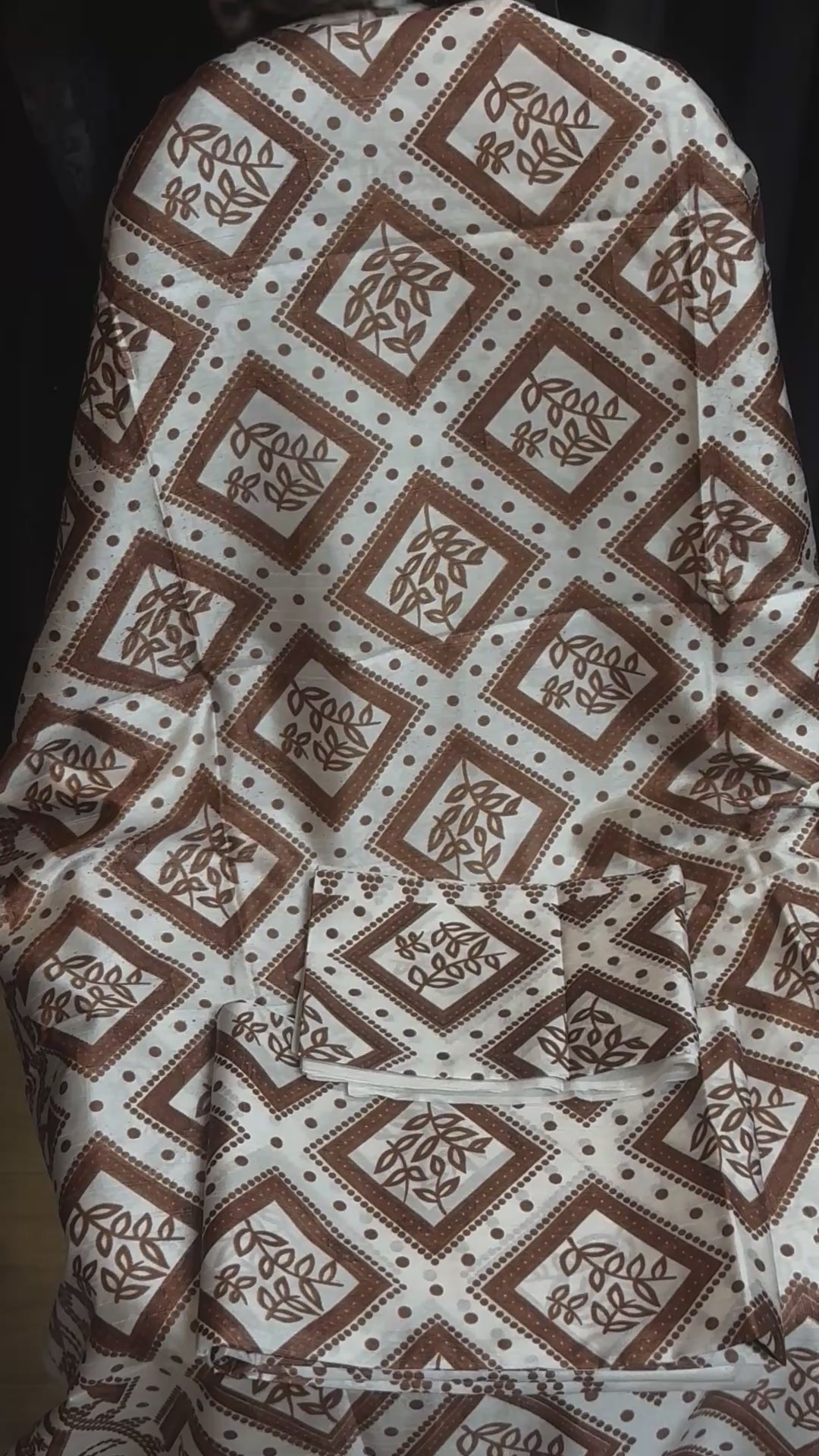 Brown & White Shaash set